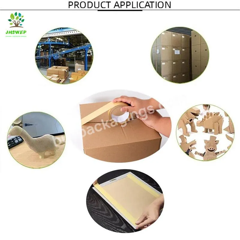 Thicker Eco Friendly Custom Gummed Kraft Paper Tape