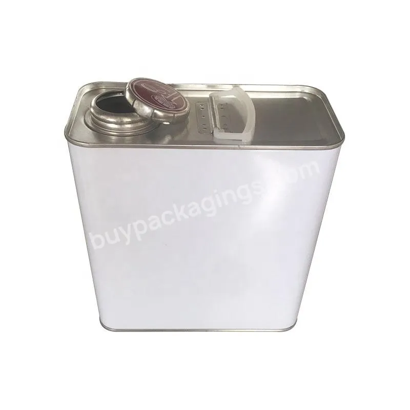 Tinplate Material Squeeze Lids 2l Square Tin Can For Oil Packaging From China