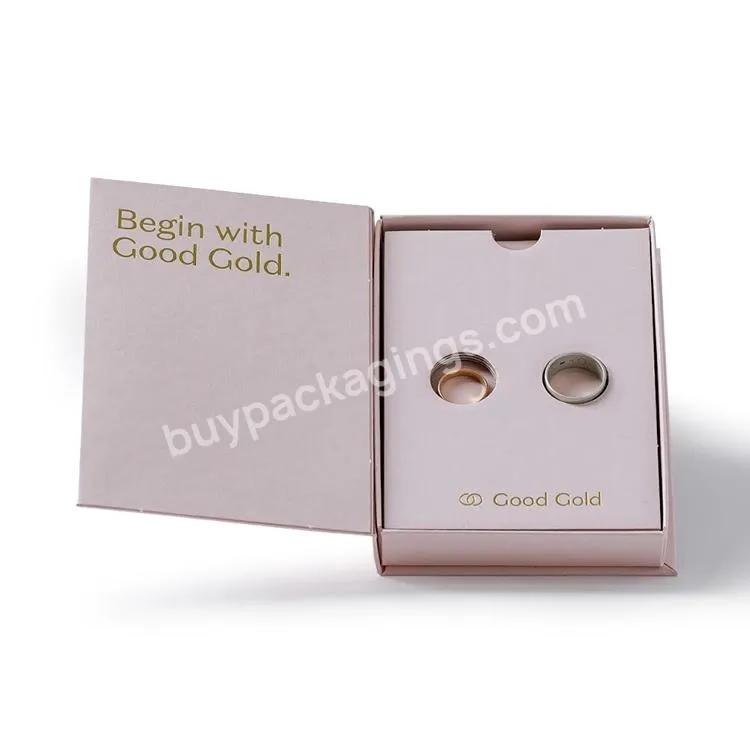 Top Quality Wholesale Price Custom Logo Luxury Ring Earing Gift Jewelry Packaging Box