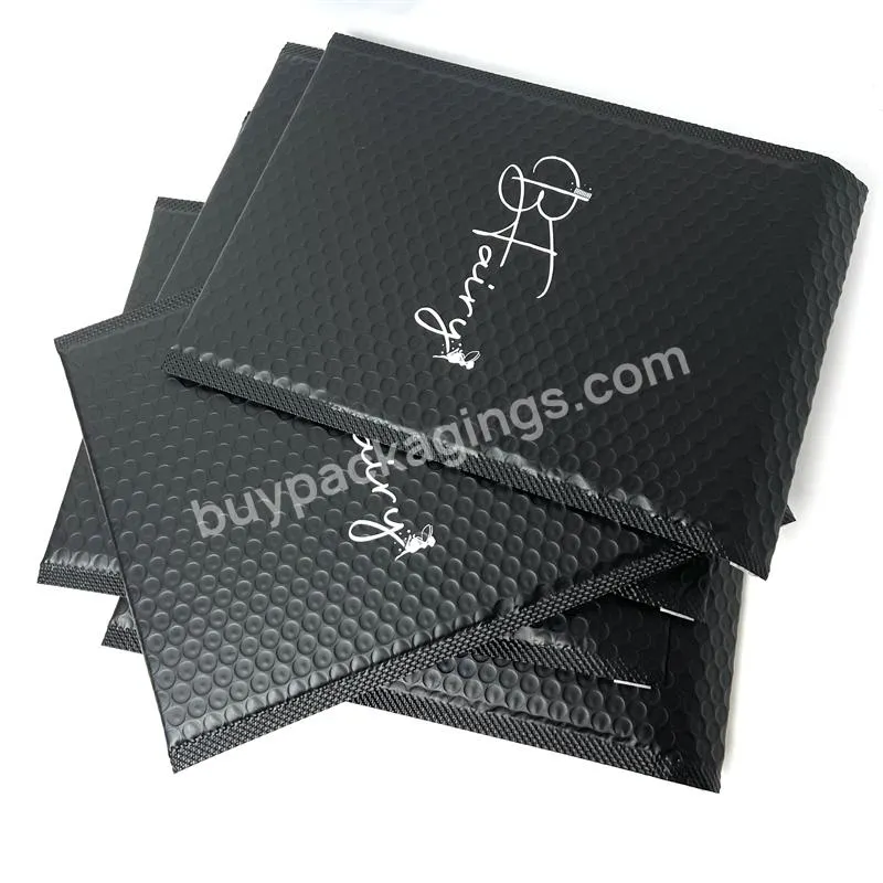 Top Quantity Black Bubble Envelope Self Adhesive Mail Packaging Bag Custom Bubble Mailer With Logo