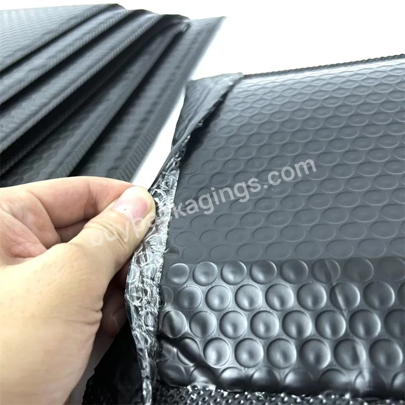 Top Quantity Black Bubble Envelope Self Adhesive Mail Packaging Bag Custom Bubble Mailer With Logo