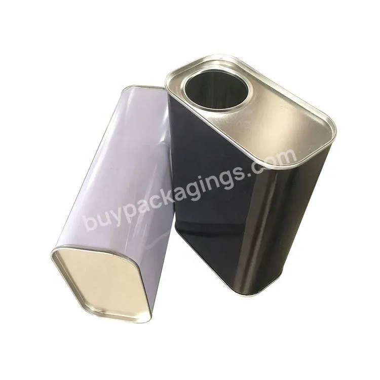 Top Sale Leak Proof 1l Oil Packaging Square Tin Can With Plastic Pull-up Lids