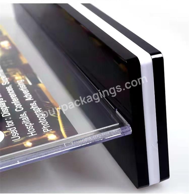 Transparent Acrylic T-shaped Desktop Menu Display Stand Acrylic Sign Holder - Buy Desktop Magnetic T Shape Holder Custom A4 Acrylic Display Stand For Sign,T Shape High Magnet Customized Acrylic Holder Menu Stand Table Card Display,Customized High Qua