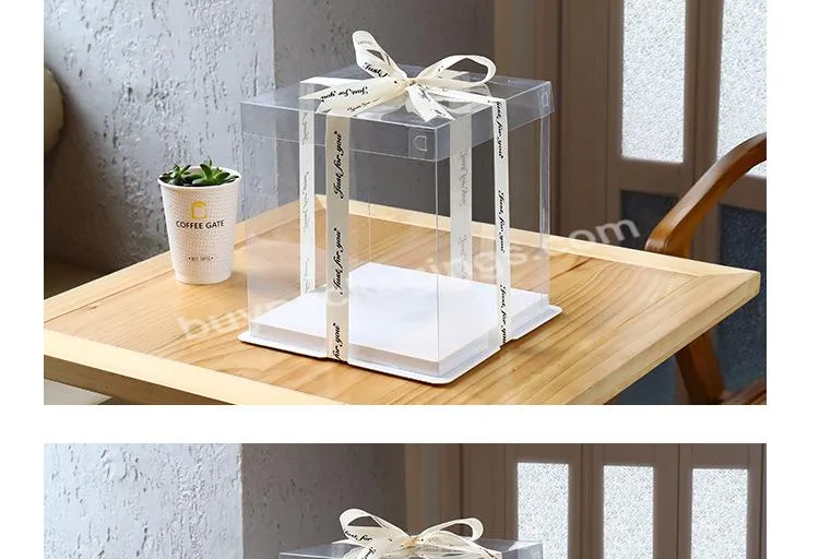 Transparent Cake Gift Box Transparent Lastic Candy Cake Box For Birthday,Baby Shower,Weddings.