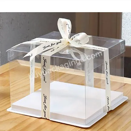 Transparent Cake Gift Box Transparent Lastic Candy Cake Box For Birthday,Baby Shower,Weddings.