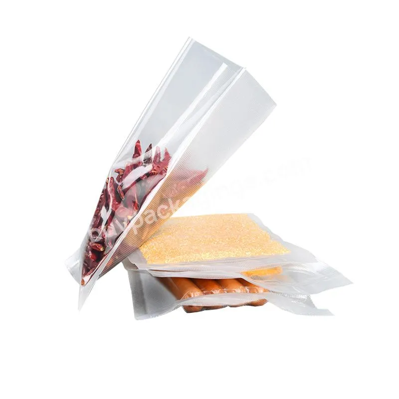 Transparent Embossed Vacuum Bags And Rolls For Frozen Food Packing - Buy Vacuum Bags And Roll,Frozen Food Packing,Restaurant Packaging Fast Food.