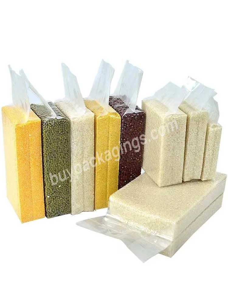 Transparent Pa/pe Plastic Vacuum Bags/food Vacuum Packing Pouch Rice Brick Bag Food Vacuum Rice Bag - Buy Vacuum Rice Bag,Rice Brick Bag,Vacuum Packing Pouch.