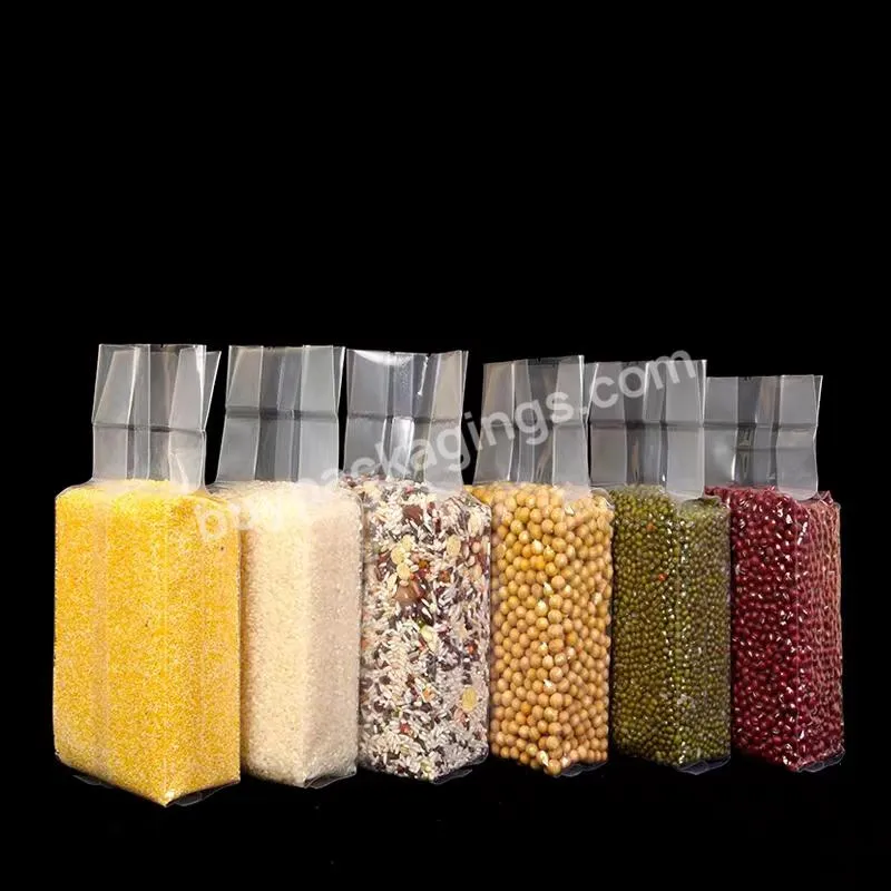 Transparent Pa/pe Rice Bag Vacuum Rice Brick Bag Packing Pouch Rice Vacuum Packing Bag - Buy Pe Rice Bag,Rice Brick Bag,Rice Vacuum Packing Bag.