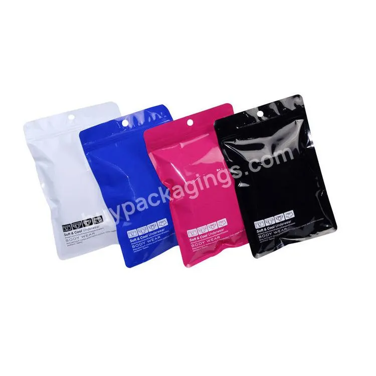 Travel Zipper Mylar Wet Bra Underwear Storage Packaging Bags Pouch