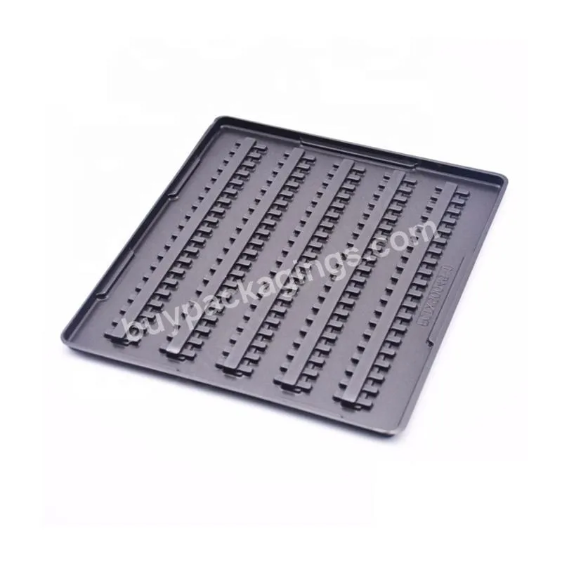 Vacuum Forming Black Plastic Tray China Factory Wholesale For Electronic Component - Buy Vacuum Forming Plastic Tray,Vacuum Forming Plastic Trayplastic Tray Wholesale,Black Plastic Tray.