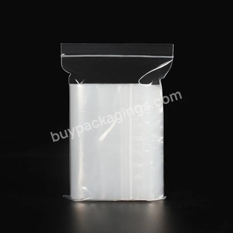 Various Sizes Plastic Zipper Seal Sundries Storage Food Preservation Refrigerated Ldpe Pe Packaging Reusable Pouch Bag