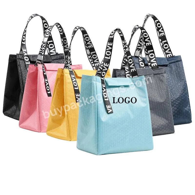 Waterproof Oxford Insulated Lunch Bag Pouch Thermal Lunch Box Tote Cooler Bag Lunch Container Food Bag