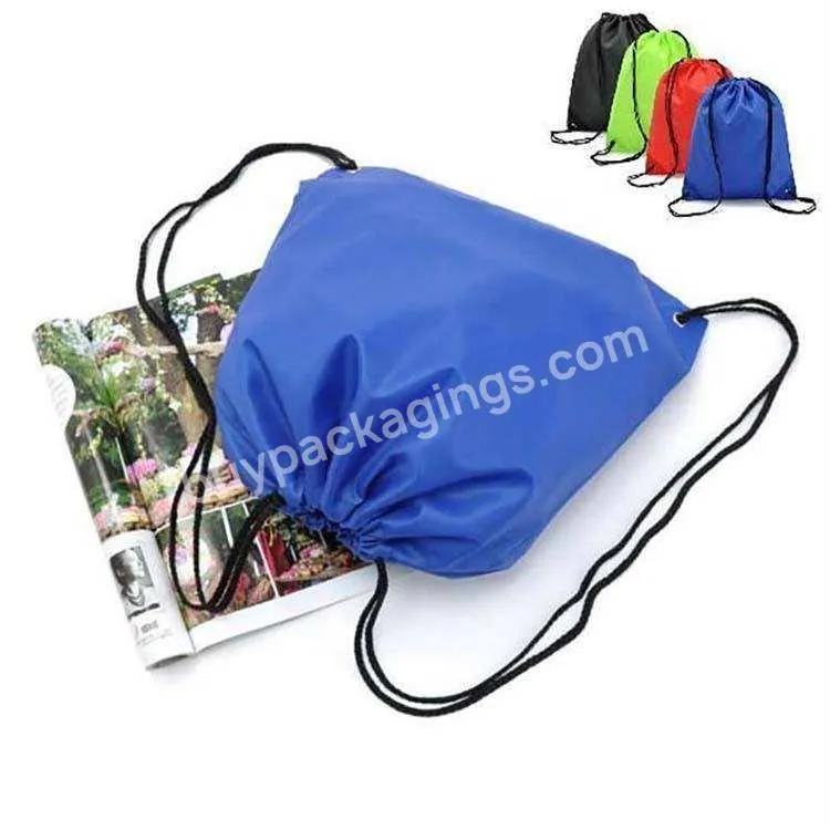 Waterproof Sports Riding Backpack Gym Drawstring Shoes Clothes Organizer Pack Portable Drawstring Bag