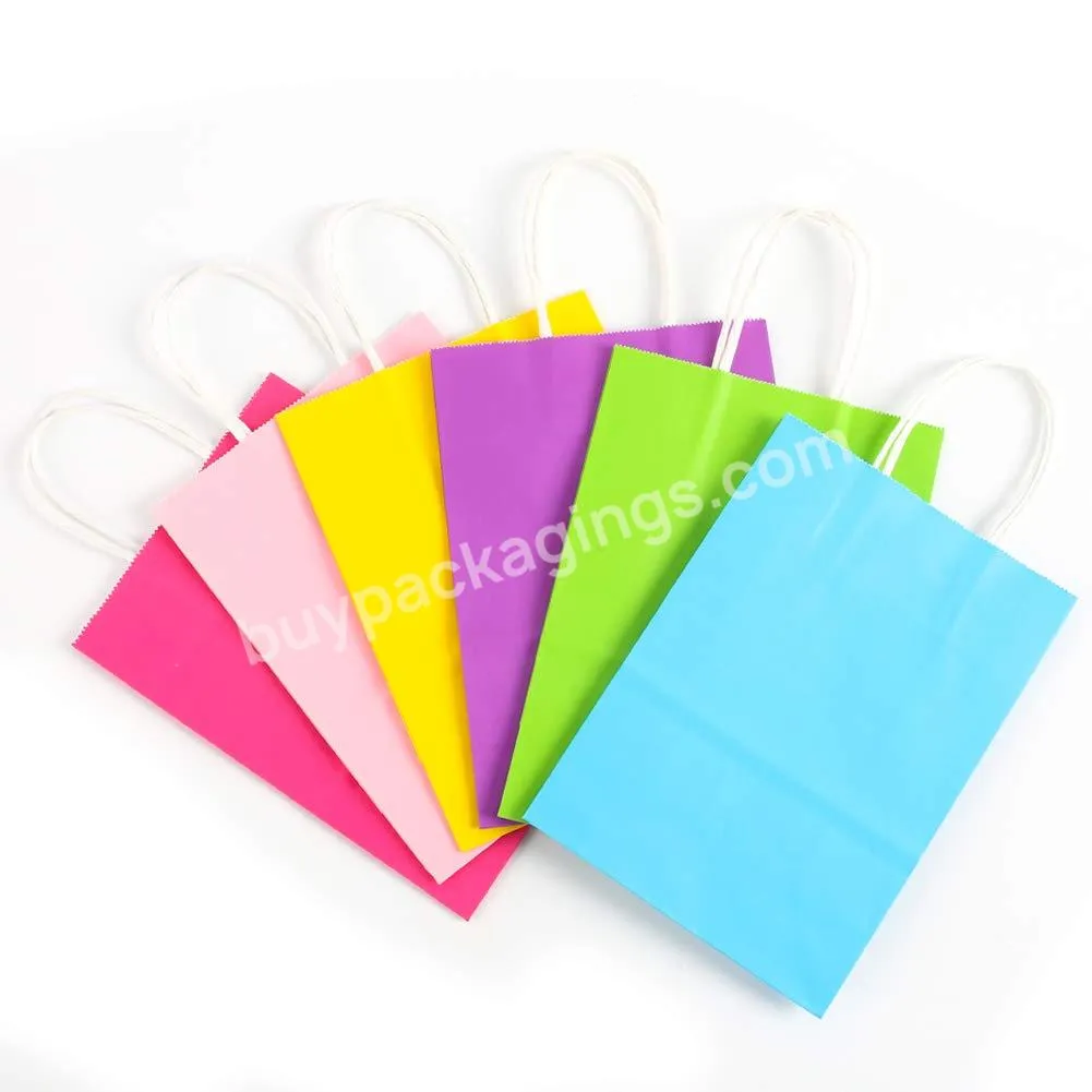 Wedding Party Gift Paper Bag Fancy Paper Gift Packaging Handmade Kraft Paper Bag With Handle