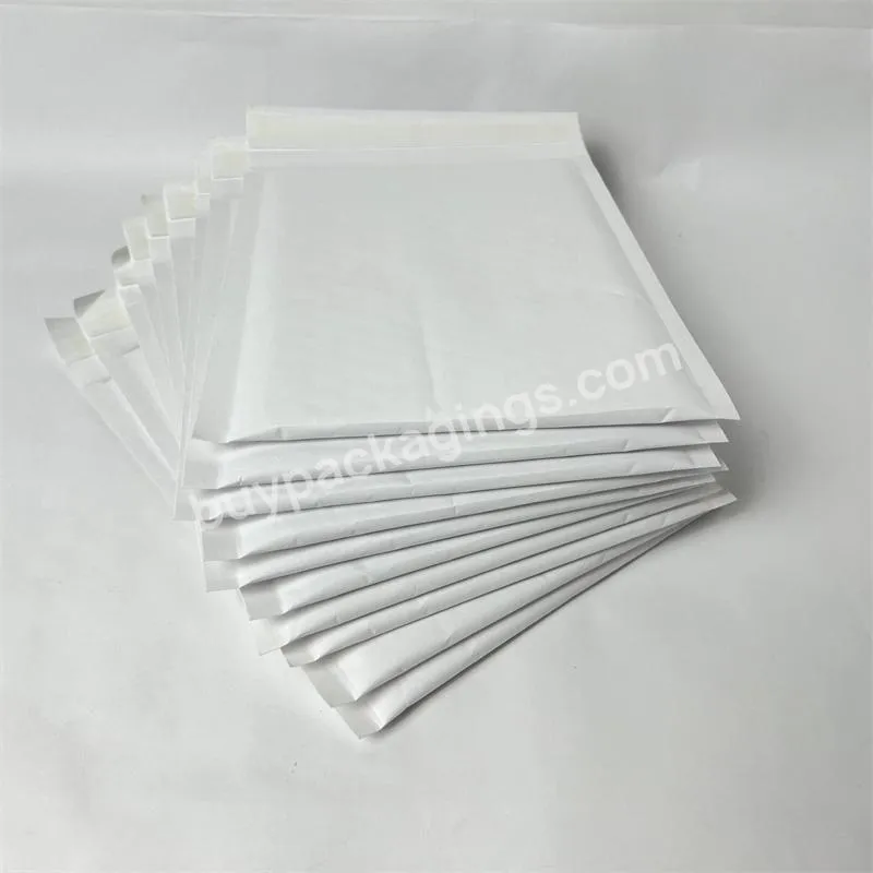 White Kraft Honeycomb Padded Mailers Thick Envelopes For Shipping And Packing Premium Recycled Paper Bubble Mailers