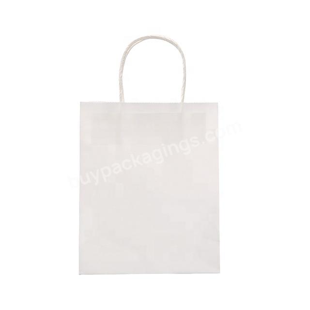 White Paper Bag for Shopping RRD Hot Sale Customized Shanghai Shoes and Clothing Packaging Based on Cmykpantone Color