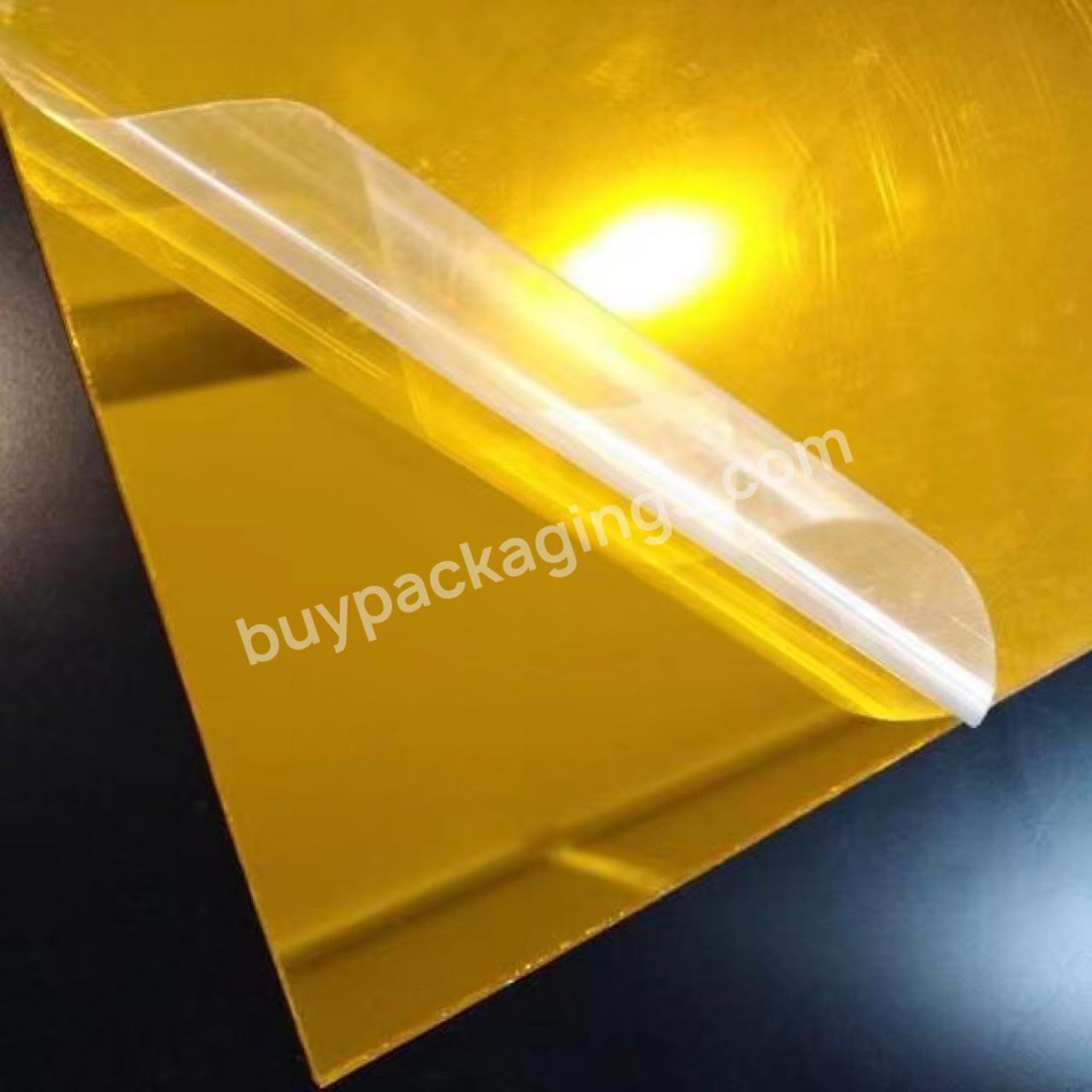 Wholesale 1mm Silver Gold Rose Acrylic Mirror Sheet With Self Adhesive