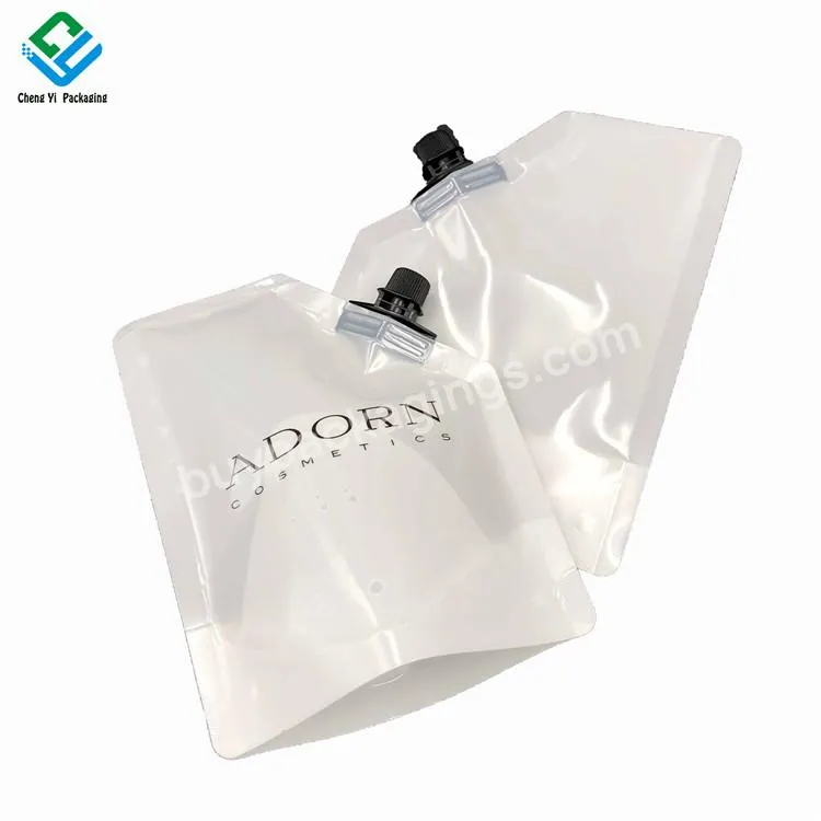Wholesale 32 Oz 946ml Liquid Doypack Pouch Inclined Standing Spout Bag For Cosmetics Eco Friendly Toner Essence Refill Pouches
