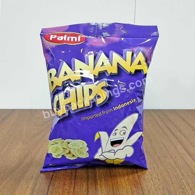 Wholesale Aluminum Foil Plantain Banana Corn Tortilla Potato Chips Packing Plastic Bag With Custom Logo Design Clear Printing