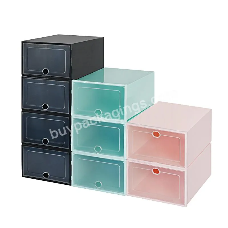 wholesale amazons best seller list plastic shoe box folding shoe storage box Custom Clear Plastic PP shoe storage box