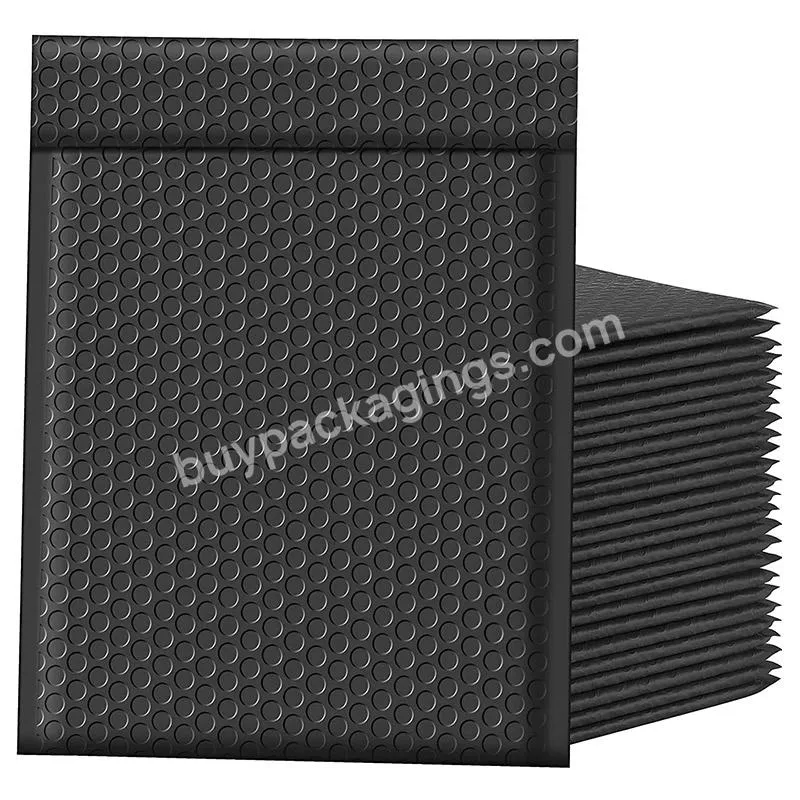 Wholesale Biodegradable Black 8.5x12 Bubble Mailers Waterproof Bubble Padded Envelope Mailing Bags