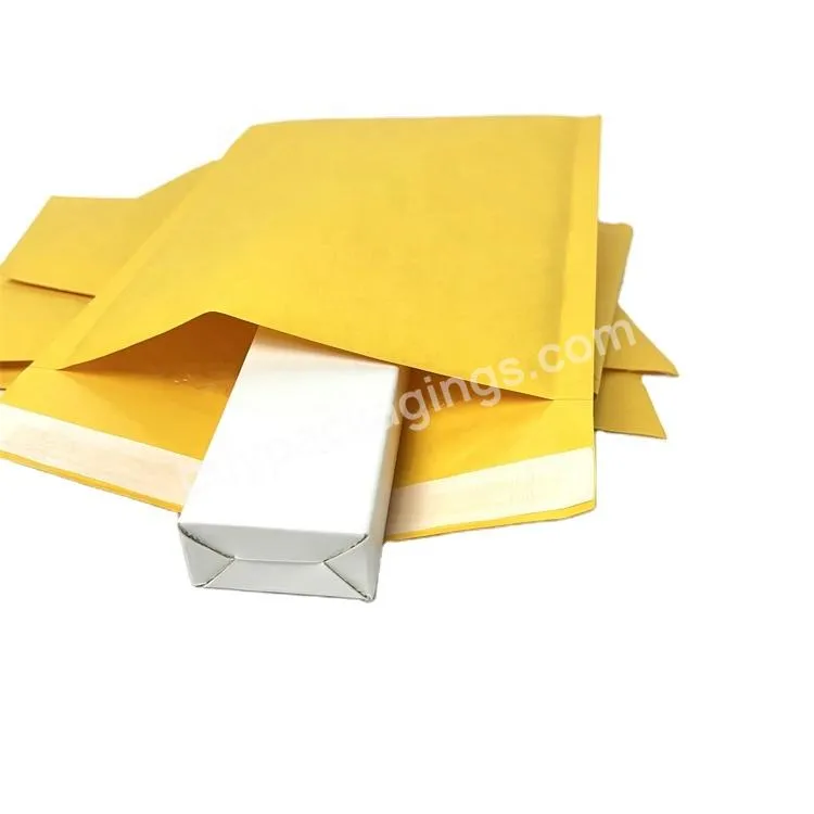 Wholesale Brown Kraft Paper Shipping Mailing Bags Custom Kraft Bubble Mailer Biodegradable Paper Padded Envelopes Bag