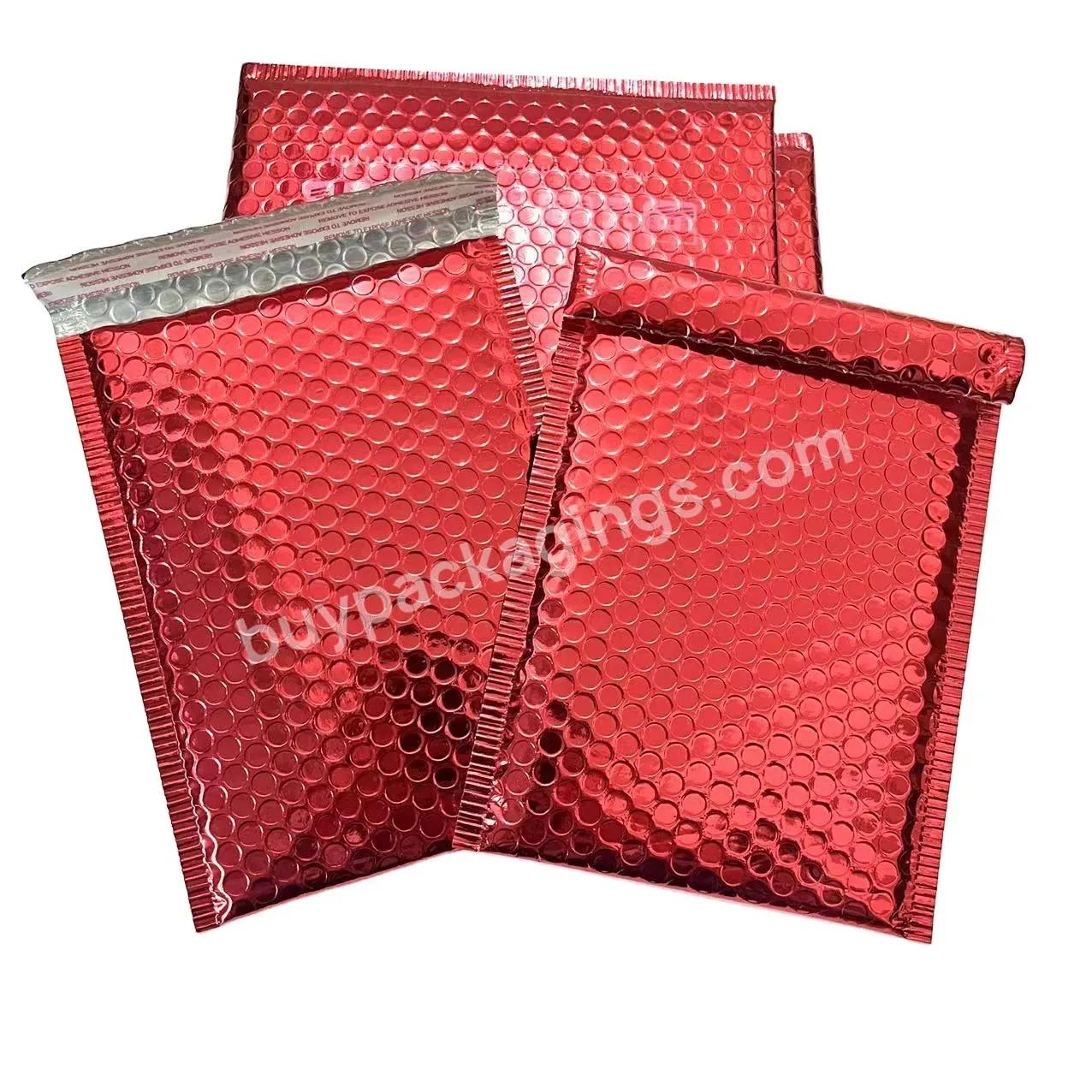 Wholesale Colorful Poly Bubble Mailer Custom Logo Metallic Padded Wrap Envelope Express Shipping Mailer Mailing Bubble Mailers