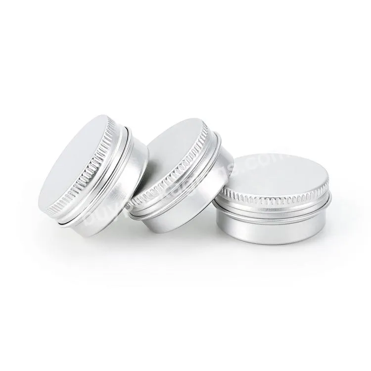 Wholesale Cosmetic Silver Flat Aluminum Jar Hand Face Cream Aluminum Tin Jars Can For Food