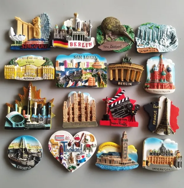 Wholesale Custom 3D Resin United States Souvenir Fridge Magnet for Sale