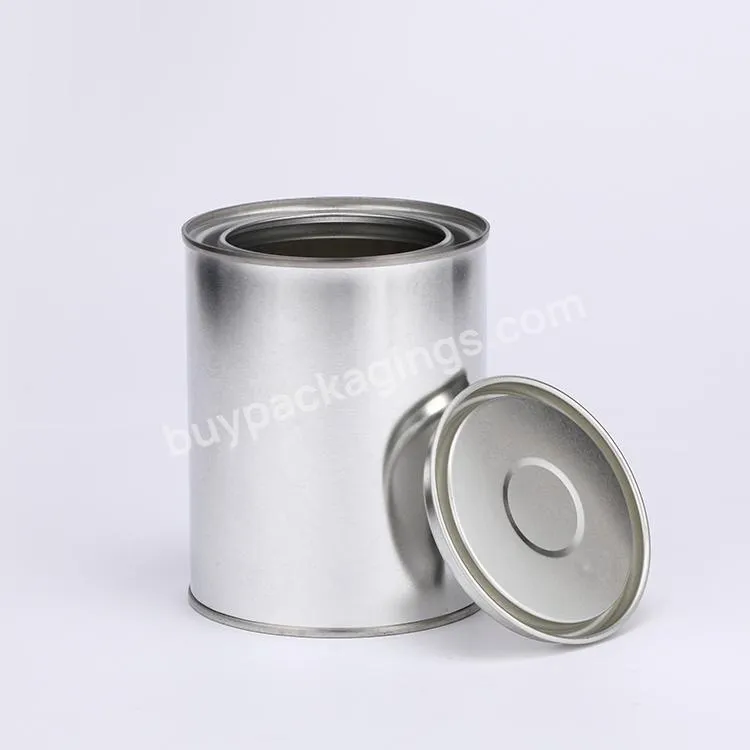 Wholesale Custom Empty Round Metal Paint Tin Cans 100ml 250ml 500ml 1l 2l 3.7l With Lever Lid For Candles