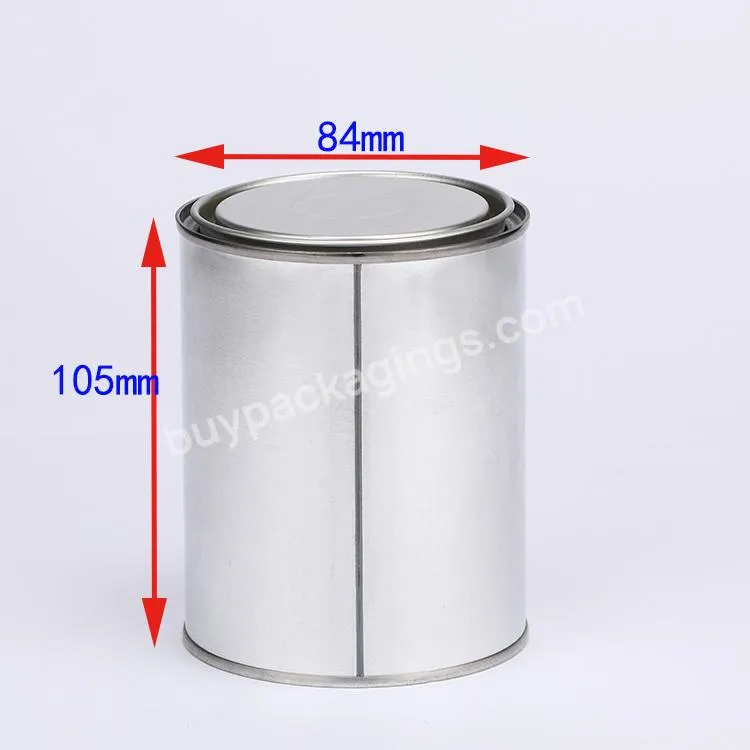 Wholesale Custom Empty Round Metal Paint Tin Cans 100ml 250ml 500ml 1l 2l 3.7l With Lever Lid For Candles