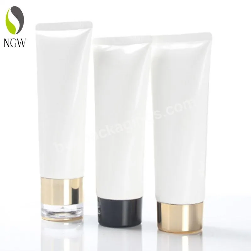 Wholesale Custom Empty Squeeze Tube White Laminated Cosmetic Hand Cream Tube Plastic Tube Pe Packaging Manufacturer