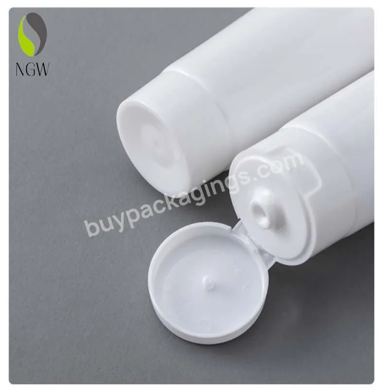Wholesale Custom Empty Squeeze Tube White Laminated Cosmetic Hand Cream Tube Plastic Tube Pe Packaging Manufacturer