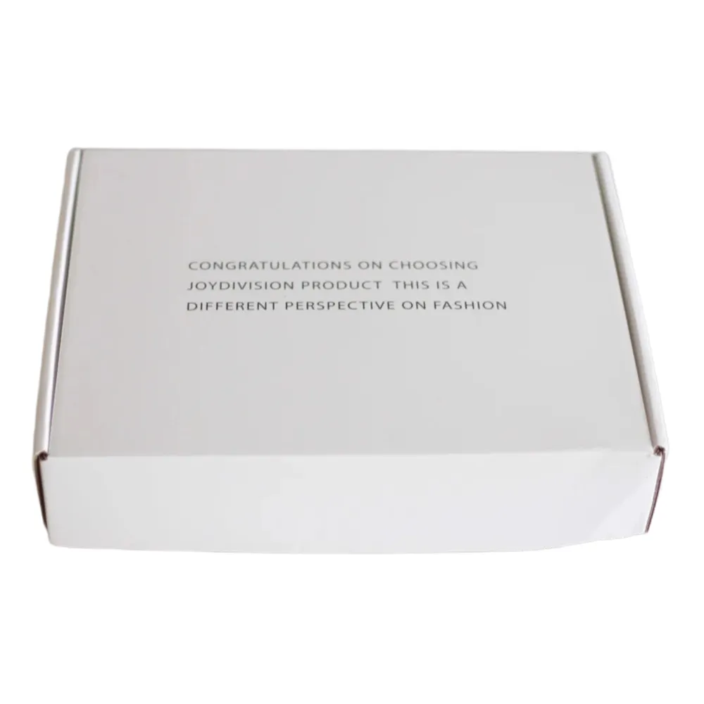 Wholesale Custom Flat Packed Premium Gift Packaging White Color Printing Eco Friendly Corrugated Paper Carton Box