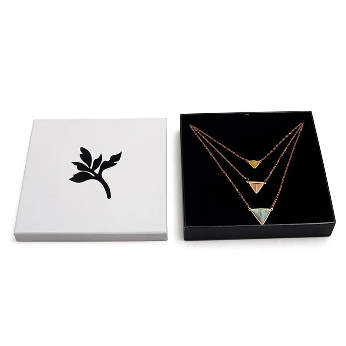 Wholesale custom high quality hot sell fashion elegant jewelry box sets with silk screen