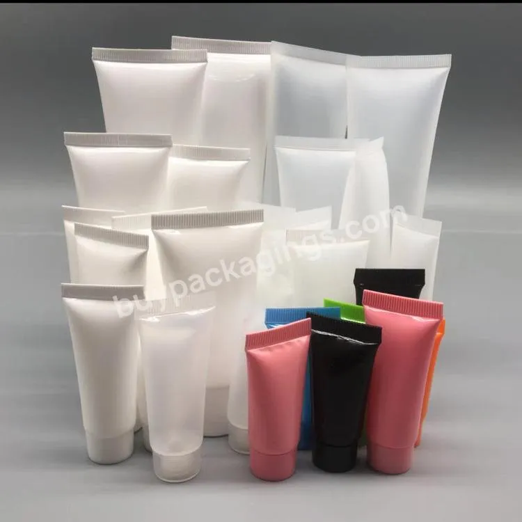 Wholesale Custom Laminated Plastic Empty Squeeze Tube Refillable Round Skin Care Lotion For Cosmetic Tube Packaging