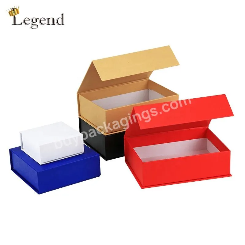 Wholesale Custom Logo Paper Cardboard Magnet Closure Luxury Gift Boxes Packaging Colorful Magnetic Gift Box