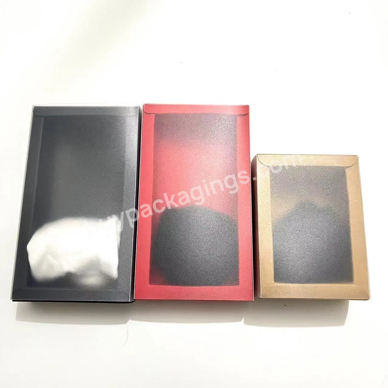 Wholesale Custom Luxury Packaging Sock Clothes Soap Candy Toy Birthday And Christmas Gift Paper Box With Clear Foldable Lid