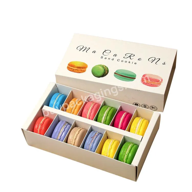 Wholesale Custom Macaron Packaging Gift Box With Clear Window Luxury Macaron Box