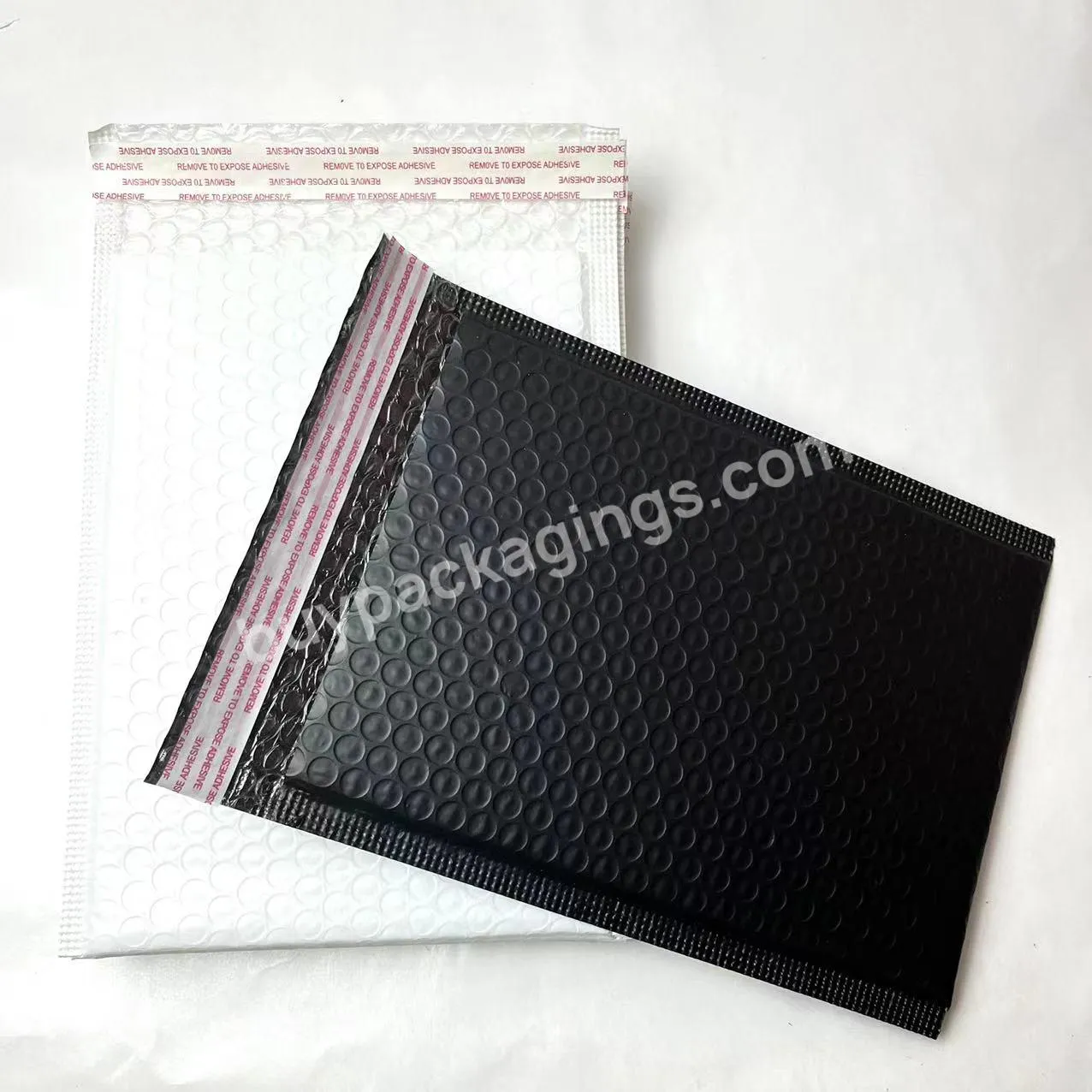 Wholesale Custom Padded Envelope Custom Matte Black Bubble Mailers With Logo Shipping Bags For Clothing Mailing Shipping Bags