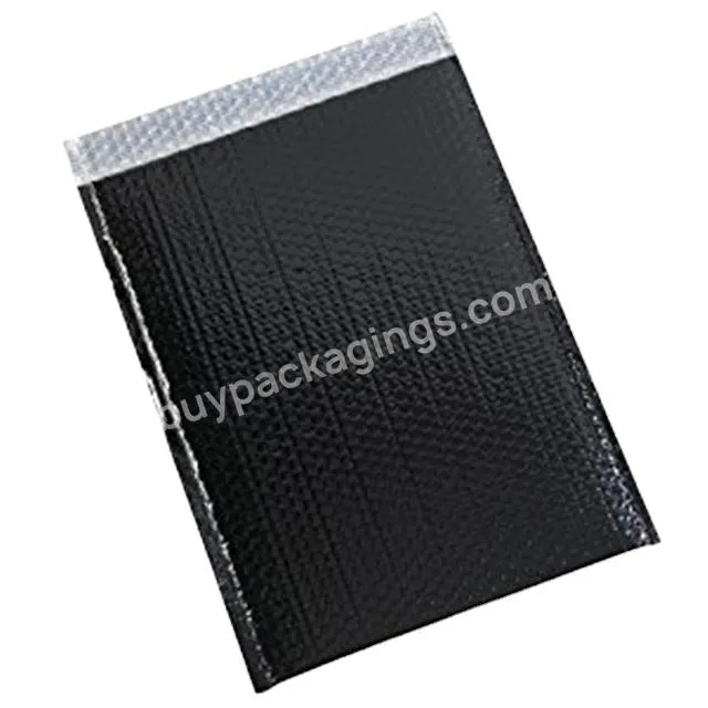 Wholesale Custom Padded Envelope Custom Printed Matte Black Bubble Mailers With Logo Shipping Bags For Clothing