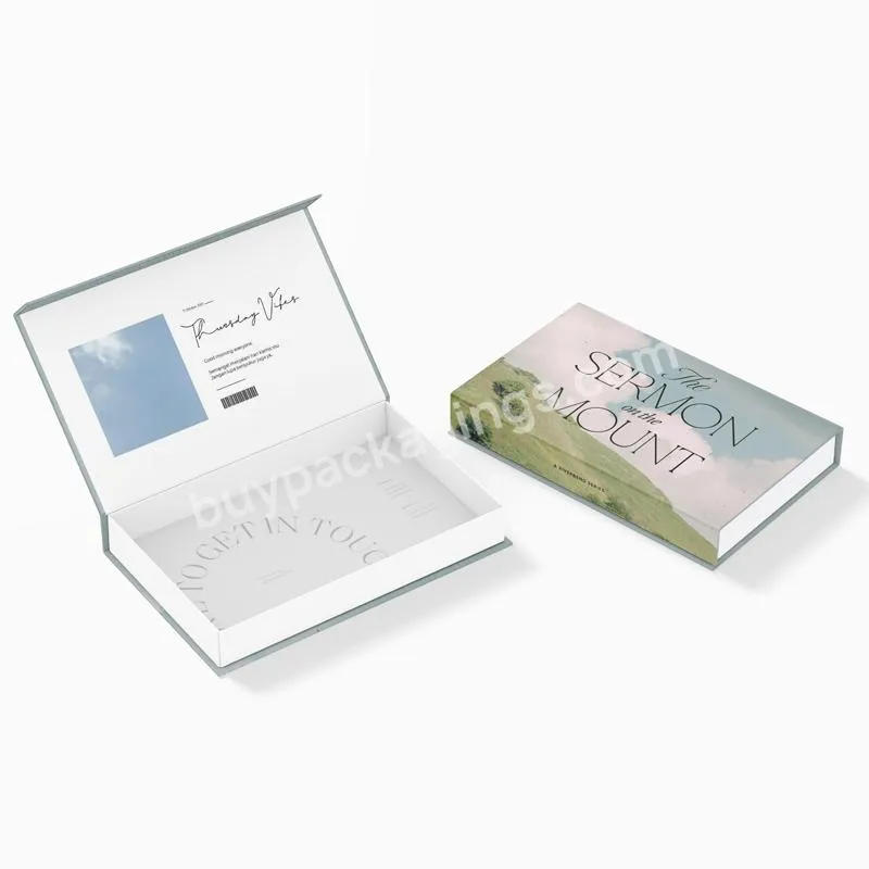 Wholesale Custom Printed Handmade Luxury Rigid Paper Cardboard Simple Empty Magnetic Closure Gift Box With Ribbon