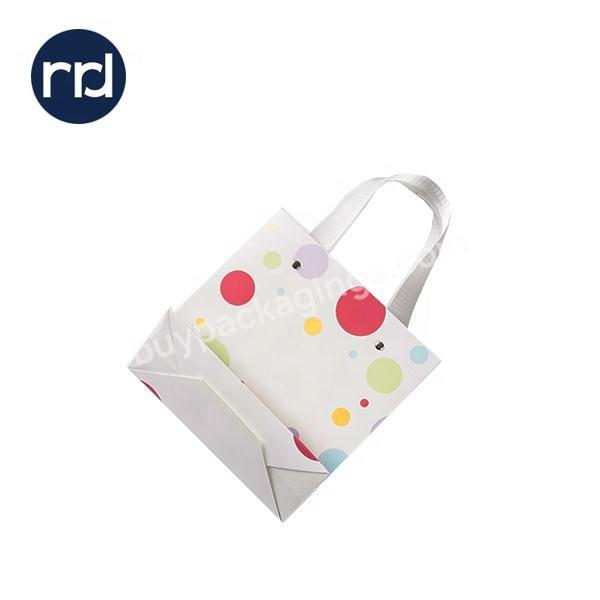 Wholesale Custom Printed Luxury Jewelry Shopping Gift Coated Paper Bag With Handle