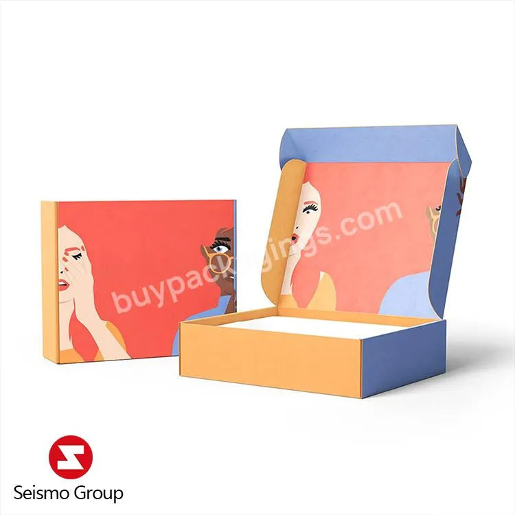 Wholesale Custom Printed Soy Ink Corrugated Shipping Boxes Paper Cardboard Mailer Box Packaging For Cosmetics