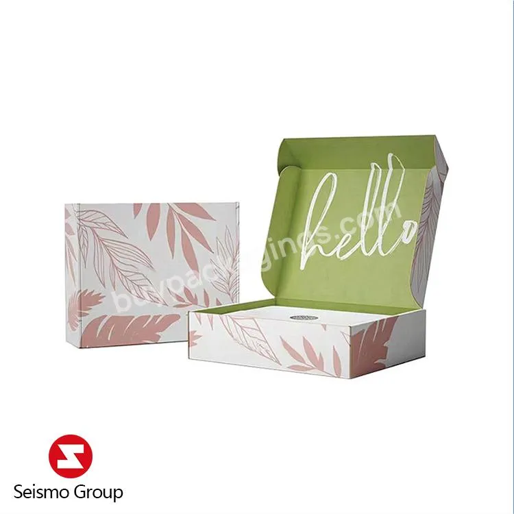 Wholesale Custom Printed Soy Ink Corrugated Shipping Boxes Paper Cardboard Mailer Box Packaging For Cosmetics