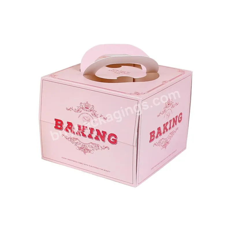 Wholesale Custom Size Rectangle Wedding Food Box Packaging Cake Box With Window Custom Cupcake Boxes And Packaging