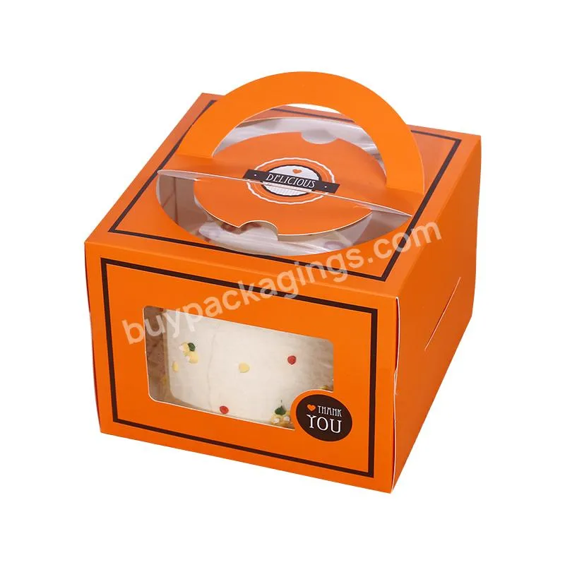 Wholesale Custom Size Rectangle Wedding Food Box Packaging Cake Box With Window