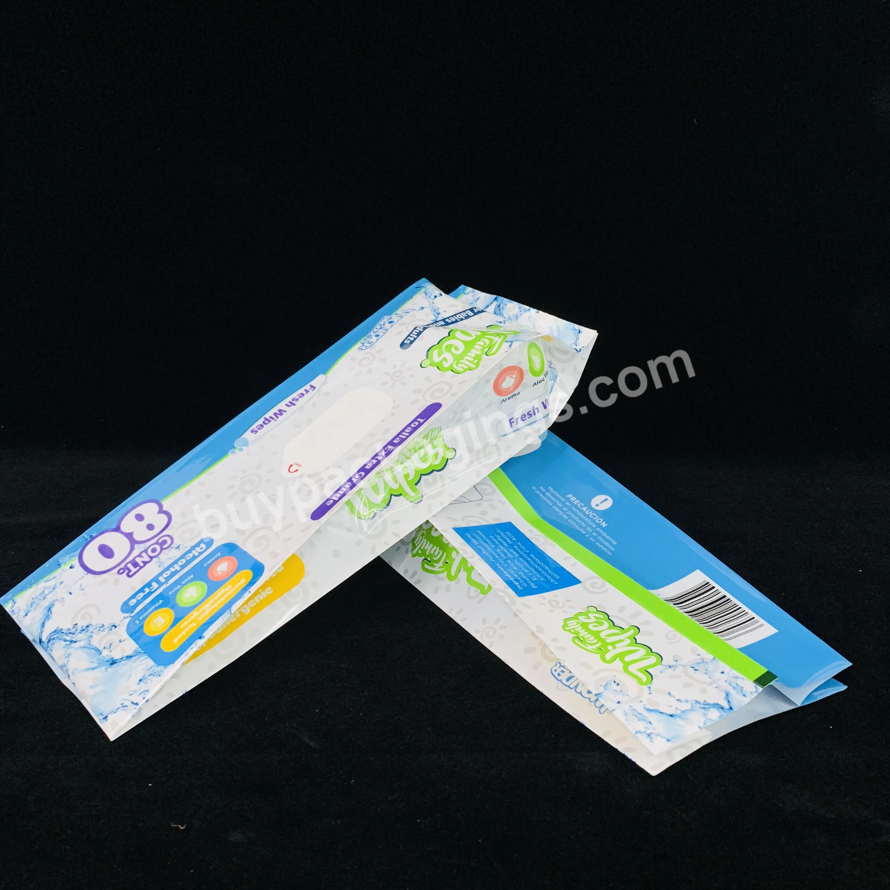 Wholesale Customized Empty Baby Wet Wipes Packaging Bags