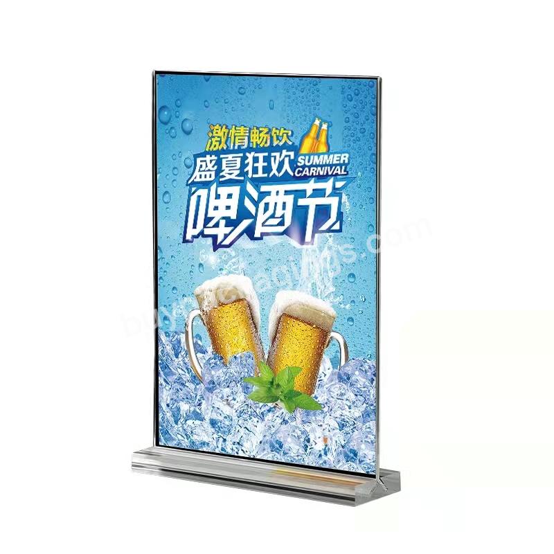 Wholesale Customized Good Quality Display Stand Acrylic Table Menu Sign Holders