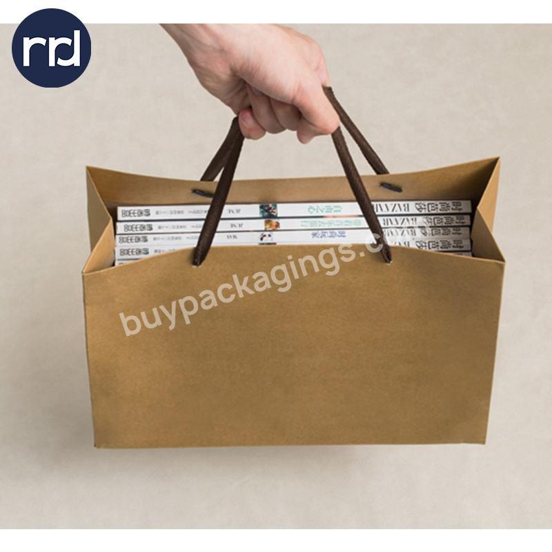 Wholesale Customized Kraft Paper Carry Bag Recyclable White Kraft Paper Coffee Bags